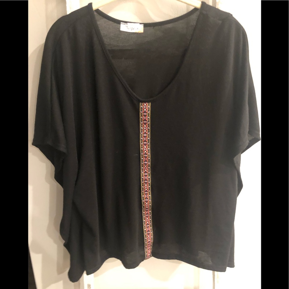 Black Aztec sweater